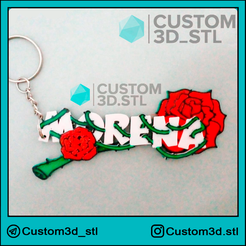 MORENA.png custom name keychain / custom name keychain