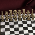 5.png Egyptian Chess Set 3D Print – Ramses, Nefertiti, Anubis, Obelisks and Mummies