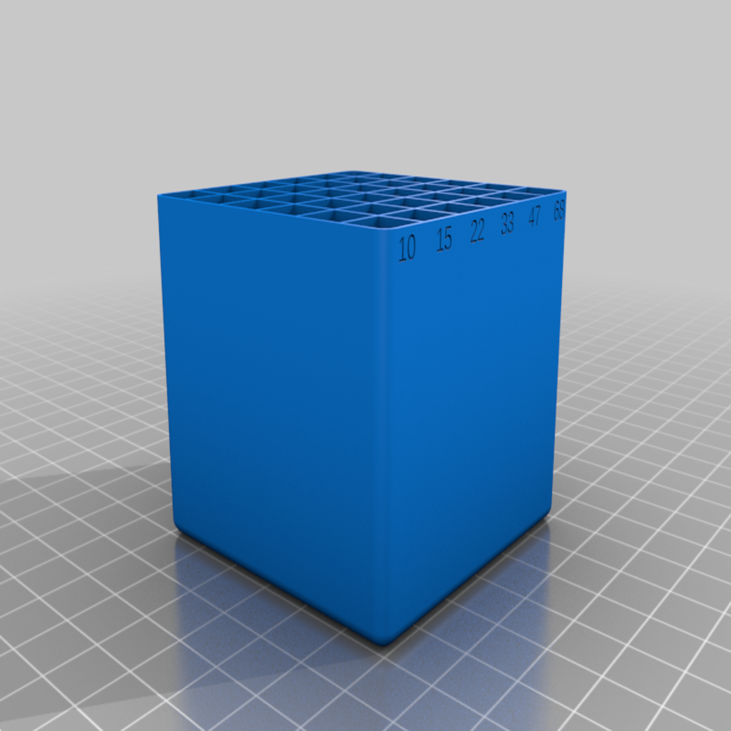 Download free SCAD file Compact resistor box • Model to 3D print ・ Cults