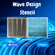 re SITU Wave Design Stencil