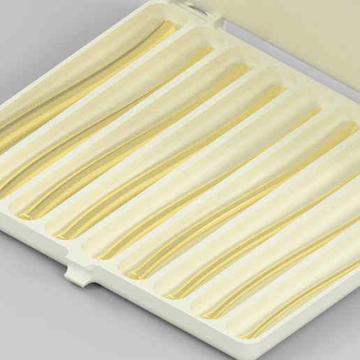 9 Piece Dilator / Sound set With Molds and Case - 3D model önizlemesi