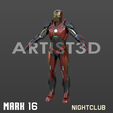 Patrion-Iron-Man16.png Iron Man Mark 16 "NIGHTCLUB" cosplay traje completo