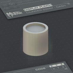 Plinth-Display-Cilinder-50mm.jpg DISPLAY PLINTH - CILINDER 50MM with recess