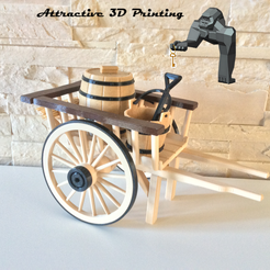 CHARETTE-TABLE-PNG.png STL file TABLE CART OR DECORATION・3D printable design to download