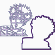 qweqqt.png STL file YUJI ITADORI 1 COOKIE CUTTER JUJUTSU KAISEN・Model to download and 3D print