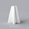 C_10_Renders_1.png Niedwica Vase C_10 | 3D printing vase | 3D model | STL files | Home decor | 3D vases | Modern vases | Floor vase | 3D printing | vase mode | STL