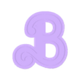 Barbie-raised.stl Barbie Letter B