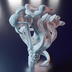 SpaceKraken1.png STL file Space Kraken VS Spaceship・3D printing idea to download
