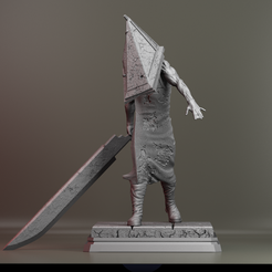 Bloques.63.png Pyramid head Fan art - Silent hill 2 3D print model 3D print model