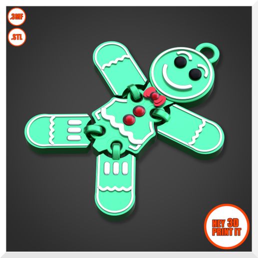 PrintInPlace_Articulated_Gingerbread-Man_V04.jpg Gingerbread Man Multi Color Print In Place Articulated (Keychain)