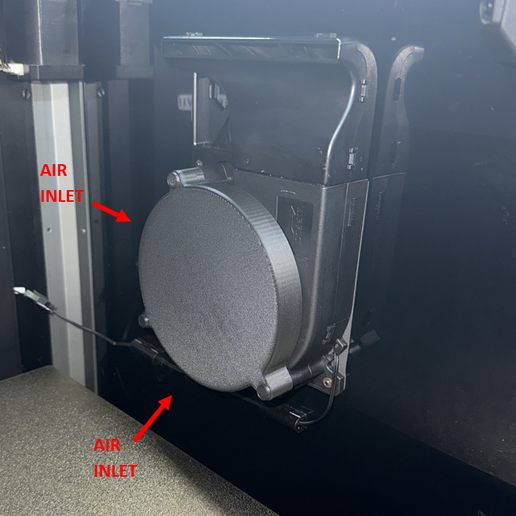 air-inlet.png K1 FAN SILENCER / COVER (also for K1C & K1 Max) / NOISE REDUCING