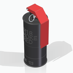 Näyttökuva-2022-09-05-082714.png STL file 1/35 Smoke Grenade M18・3D printer model to download