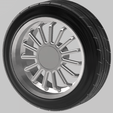 BRW-2.png BRW 890 WHEEL AND STRETCHED TIRE FOR 1/24 SCALE AUTO
