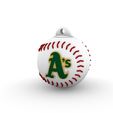 Athletics.jpg OAKLAND ATHLETICS KEYCHAIN CONTAINER WITH LID