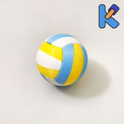 IMG_20200815_205013-01K.jpg Free STL file Volleyball K-Pin Puzzle・Model to download and 3D print