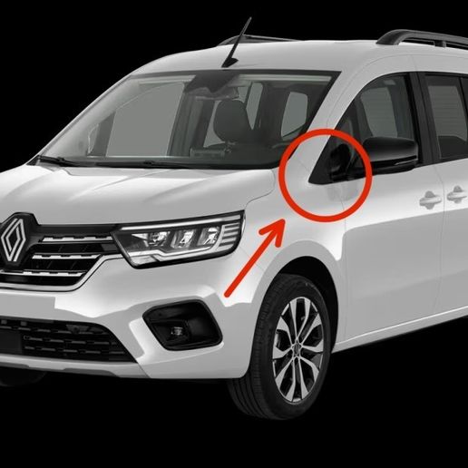 🪞 Renault Kangoo mk5 2022-2026 mirror triangle 638757980R・ STL