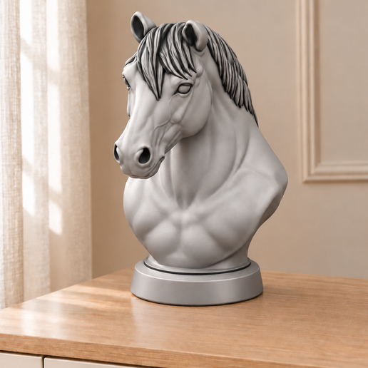 Haflinger Büste STL & 3MF – 30-cm-STL und 7 Originalprojekte | FehnFactory