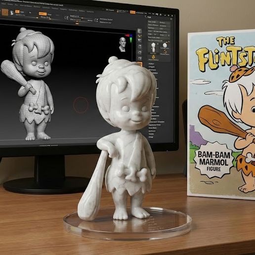 BAM-BAM RUBBLE: The Strongest Boy! 🦴 The Flintstones 3D Model