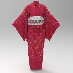 untitled.329.jpg Download file Red Yukata Dress • 3D printer template, theworldentertainment