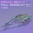 e3.jpg VINTAGE DRAG BOAT FULL MODELKIT 1-24TH