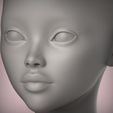 2.21.jpg 40 3D HEAD FACE FEMALE CHARACTER FEMALE TEENAGER PORTRAIT DOLL BJD LOW-POLY 3D MODEL