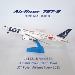 141221-8-Model-kit-Boeing-787-8-Trent-Down-Photo-01m1.jpg 3D file 141221-8 Airliner 787-8 Trent Down・3D printable model to download