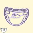 21-2.jpg Baby shower / gender reveal party cookie cutters - #21 - baby diaper (style 1)