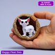 18.jpg Snowflake the articulated kitten toy v2024 (updated)