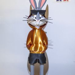 Bugs bunny urban vibes Fan art (multiparts/3mf)