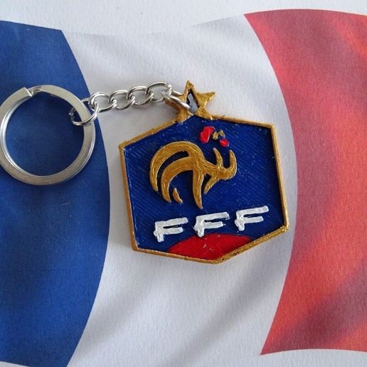 Porte clé FFF peint.JPG Llavero FFF
