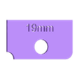 19mm.stl メートル法用半径ゲージセット