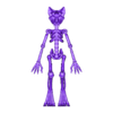 Cat skelly evil.stl Esqueleto de gato peludo