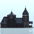49.png Slavic wooden church with large bell tower (11) - Warhammer Age of Sigmar Alkemy Lord of the Rings War of the Rose Warcrow Saga
