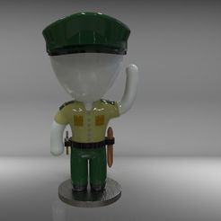 frente.401.jpg Archivo 3D Maceta policía (Robert pot officer)・Modelo de impresora 3D para descargar, Helen_soley