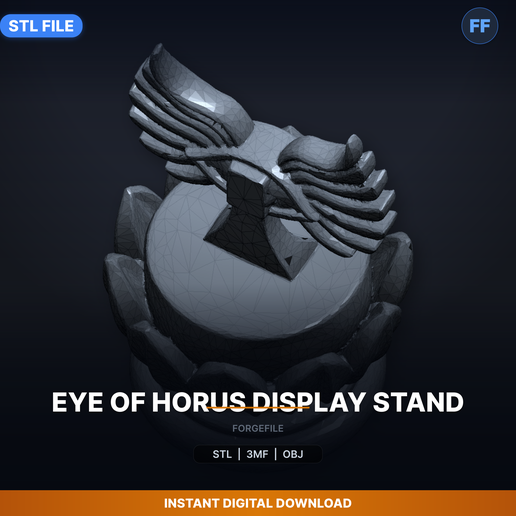 Eye Of Horus Display Stand - 3D Printable STL File