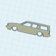 IMG_0024.jpeg Volvo 740 Turbo Station Wagon Silhouette Keyring