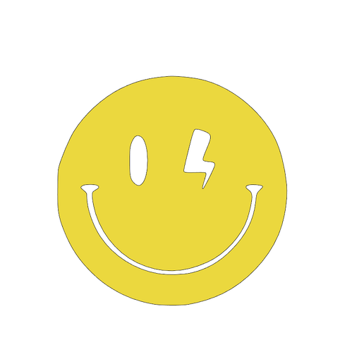 🌩️ Thunder Smile Wall Art・ STL File for ・Cults