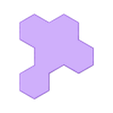 Piece 2.stl Hexagon Board Puzzle - Jogo de tabuleiro de encaixe de formas para crianças