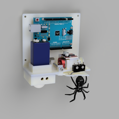 sensyspider.png Free STL file Motion sensing spider dropper・3D print design to download