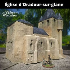 1000X1000-eglise-d-oradour-imprimee-1.jpg Archivo STL Iglesia de Oradour-sur-glane - 28mm para wargame・Modelo de impresora 3D para descargar