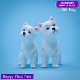 Westie_flexi_dog_4.jpg Westie ou West Highland White Terrier le jouet flexible réaliste (#46) v2025 SNAP