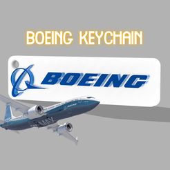 A secmNG STL file Boeing Keychain・3D print model to download, ClawRobotics