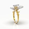123123123-13.jpg Flower ring 3D print model