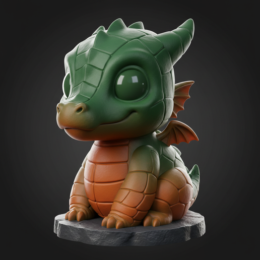 🐲 Dragon Mythique sur Socle - 3D figurine