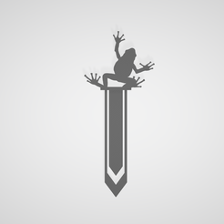 Captura1.png STL-Datei LESEZEICHEN / LESEZEICHEN / LESEZEICHENSEITE / MARKENSEITE / FROSCH / FROSCH・Design für 3D-Drucker zum herunterladen