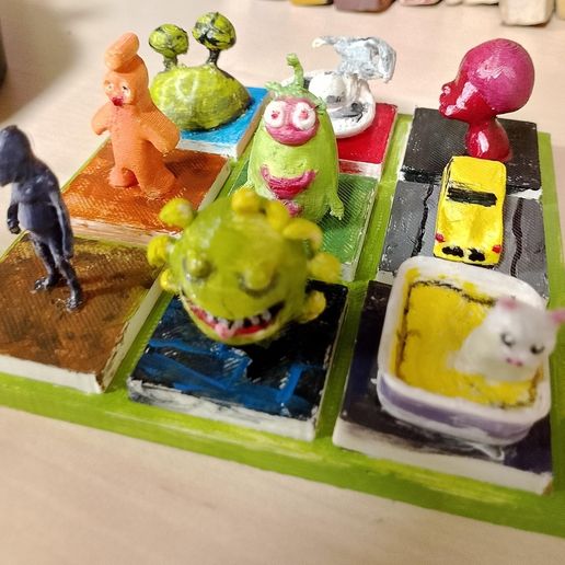 Landscape Puzzle Toy Collection 3D model