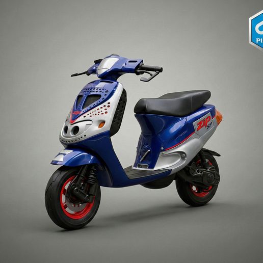 1994 Piaggio Zip SP (Gen 1) - Racing Scooter Legend - High-Detail 3D Printable