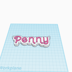 Penny-Nameplate.png Individuelles Namensschild für Penny