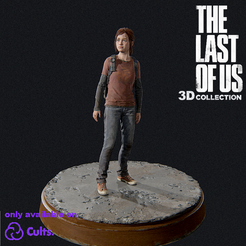 Ellie de the last of us , 3D estilo realista, cuerpo completo, c