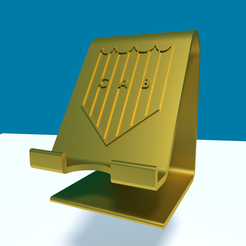 PosacelularEscudoBanfield.png STL file Posa cell phone with Banfield shield・3D printer model to download